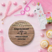 ウッド素朴ナース卒業パーティ紙プレート ペーパープレート (パーティー)