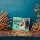 ウッド素朴ニューミイラ初の母の日 フォトプラーク (側面)