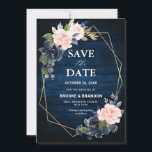 ウッド素朴ネイビーブルー赤面ピンクジオメトリック結婚ス セーブザデート<br><div class="desc">ダークネイビーのブルーフローラ幾何学的な結婚式は、ネイビーエレガントブルー、ブルー、ホワイト、赤面バラとセージのグリーンeucalyptusとグリッターのジオメトリックニュートラルフレームのブーケを特徴とするデイトカードを保存しまエレガントす。カスタマイズに関して連絡は救済私に連絡してくださいもし。または、このデザインを使用して他の製品が必要。</div>