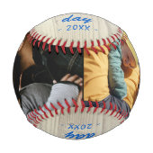 ウッド素朴ハッピーファースト・ファースト・ファースト・デー2写真 野球ボール (正面)