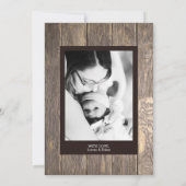 ウッド素朴ハロー誕生 案内状 (裏面)