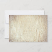 ウッド素朴ハートツリーウェディングRSVPカード 出欠カード (裏面)