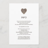 ウッド素朴ハート情報/詳細カード エンクロージャーカード (正面)