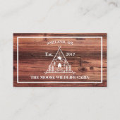 ウッド素朴バケーションレンタルプロパティキャビン 名刺 (正面)