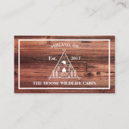 ウッド素朴バケーションレンタルプロパティキャビン 名刺