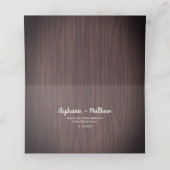 ウッド素朴バビーズブリーフローラ結婚ズ プレイスカード (内部開封)