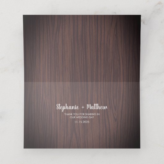 ウッド素朴バビーズブレスジプソフィラ結婚ズ プレイスカード (内部開封)