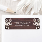 ウッド素朴バビーズブレスジプソフィラ結婚ズ ラベル (インサイチュ)