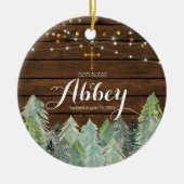 ウッド素朴バプテスマオーナメントゴッドブレスオーナメント セラミックオーナメント (正面)