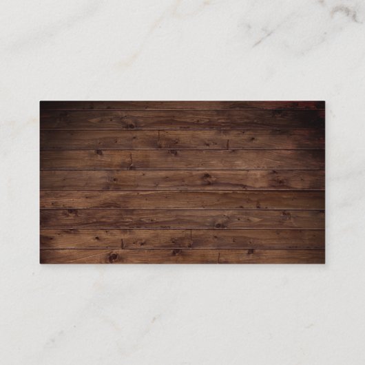 ウッド素朴バーガンディフローララ結婚イト エンクロージャーカード (裏面)