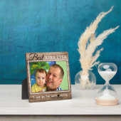 ウッド素朴バ最高のバEver Grandpa写真 フォトプラーク (インサイチュ)