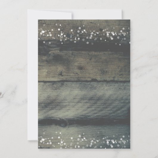 ウッド素朴パインコーンズホリデーパーティ招待状 招待状 (裏面)