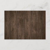 ウッド素朴パインツリーズ結婚詳細披露宴 エンクロージャーカード (裏面)