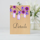 ウッド素朴パープルフローラメーソンジャース詳細 エンクロージャーカード (スタンド正面)