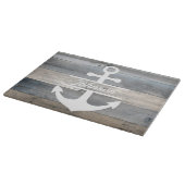 ウッド素朴ビーチハウスカッティングボードいかり名 カッティングボード (角)