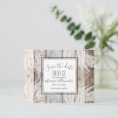 ウッド素朴ビーチパームツリーザデイト 案内ポストカード (スタンド正面)