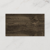 ウッド素朴ピンクガーベラデイジー結婚ズ座席表 プレイスカード (裏面)