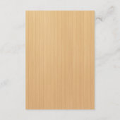 ウッド素朴ピンクフローラ蝶の安全対策 エンクロージャーカード (裏面)