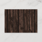 ウッド素朴ピンクプライド鹿おむつラッフルチケット エンクロージャーカード (裏面)