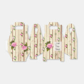 ウッド素朴ピンクローズストライプのフローラお願いボックス フェイバーボックス (折り畳みなし)