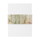 ウッド素朴ピンクローズ結婚フローラ 招待状ベリーバンド (裏面例)