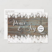 ウッド素朴ピース&ジョイのロ企業のゴ シーズンポストカード (正面/裏面)