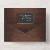 ウッド素朴ファブオールインワン招待状 オールインワン招待状 (裏面)