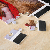 ウッド素朴ファミリー6フォトコラージュ ジグソーパズル (側面)