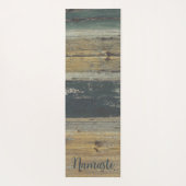 ウッド素朴ファームハウスチャーム ヨガマット (裏面)