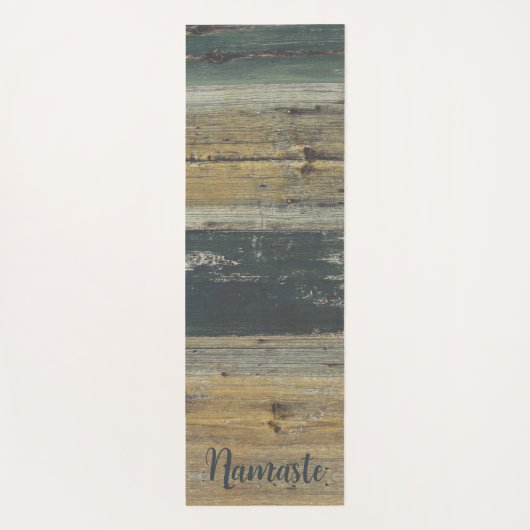 ウッド素朴ファームハウスチャーム ヨガマット (裏面)