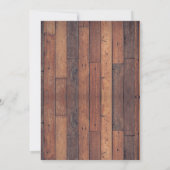 ウッド素朴ファームハウスバーベケBBQ  招待状 (裏面)