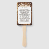 ウッド素朴フェアリー光バ結婚ーンドサンキュー ハンドファン (裏面)