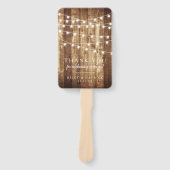 ウッド素朴フェアリー光バ結婚ーンドサンキュー ハンドファン (正面)