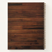 ウッド素朴フォトコラージュファミリーレシピ ノートブック (裏面)