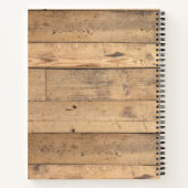 ウッド素朴フォレストツリーズパーソナライズされたゲストブック ノートブック (裏面)