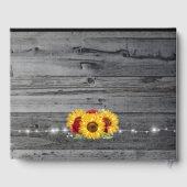 ウッド素朴フローラひまわりバラキンセアニェラ ゲストブック (裏面)