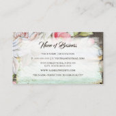 ウッド素朴フローラアンティークショップヴィンテージ復元 名刺 (裏面)