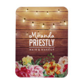 ウッド素朴フローラシックなストリングライトメイクアップサロン マグネット (縦)