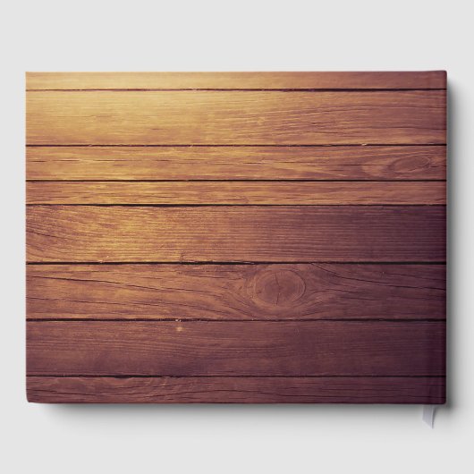 ウッド素朴フローラストリングラ結婚イトのゲストブック ゲストブック (裏面)