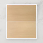 ウッド素朴フローラバ結婚チョウの折り畳みテーブル プレイスカード (内部開封)