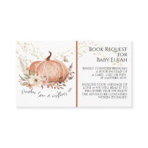 ウッド素朴フローラパンプキンスパイスベビーブックリクエスト