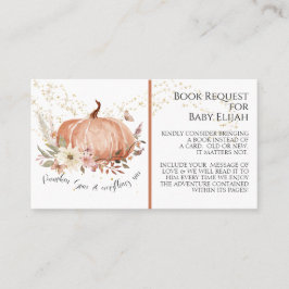 ウッド素朴フローラパンプキンスパイスベビーブックリクエスト 名刺