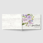 ウッド素朴フローラベビーブライダルシャワーゲストブック ゲストブック (全面)