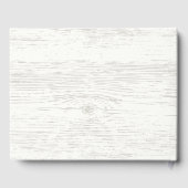 ウッド素朴フローラベビーブライダルシャワーゲストブック ゲストブック (裏面)