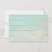 ウッド素朴フローラ結婚の感謝フォトカード サンキューカード (裏面)