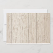 ウッド素朴ブライダルティーパーティの招待状 招待状 (裏面)