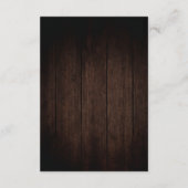 ウッド素朴ブルゴーニュフローラメイスンジャー披露宴 エンクロージャーカード (裏面)