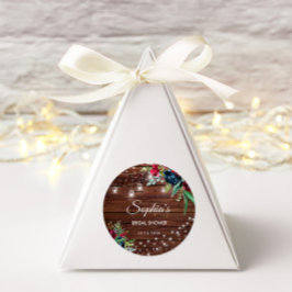 ウッド素朴ブルゴーニュフローラライトブライダル ラウンドシール