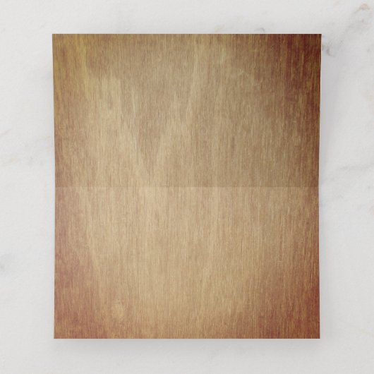 ウッド素朴ブルゴーニュ赤面フローラ結婚ズ プレイスカード (内部開封)