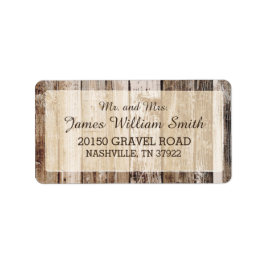 ウッド素朴プランクス西結婚国札 ラベル